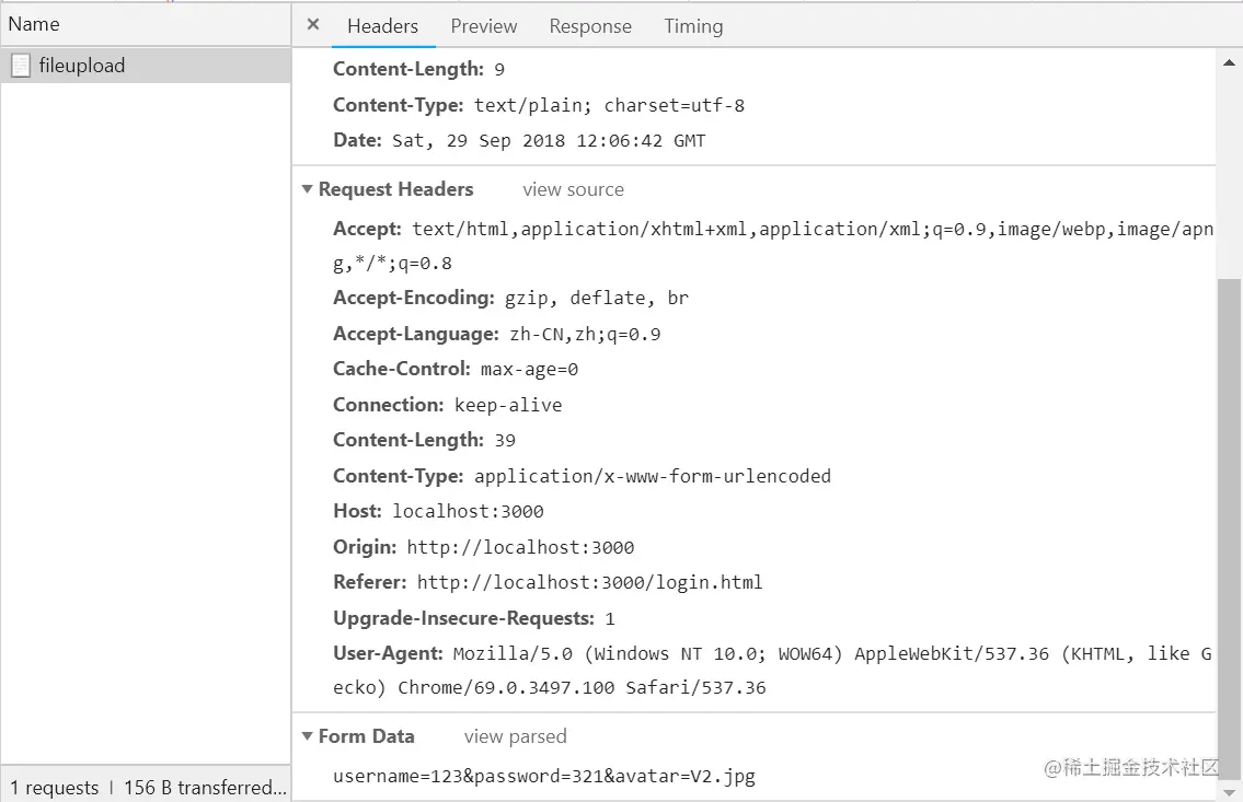 application/x-www-form-urlencoded
