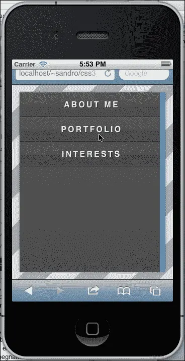 为移动版本设置样式