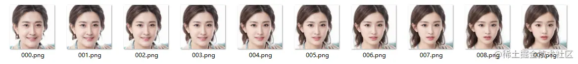 人脸年龄调整结果