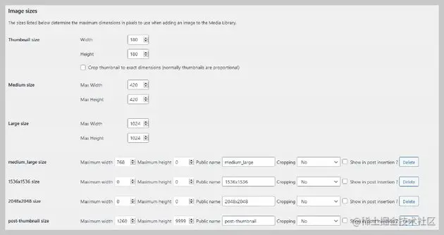 Updated Media Settings