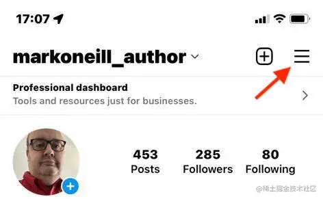 WhatsApp移动汉堡菜单