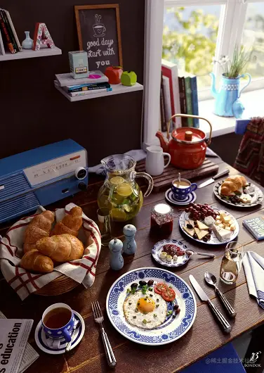《Breakfast Time》 - 瑞云渲染