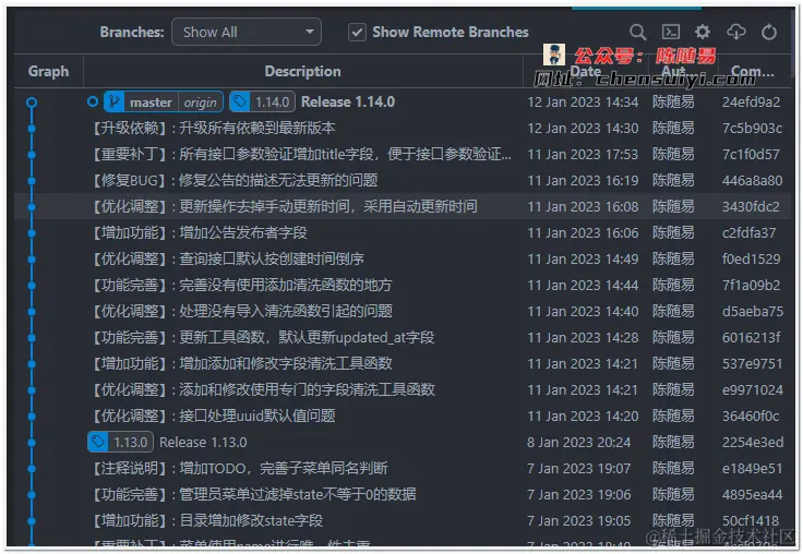 Git Graph（git 提交图形化展示）