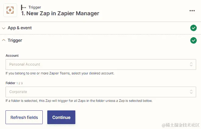 图 12.4 – ﻿自定义新 Zap 触发事件概览