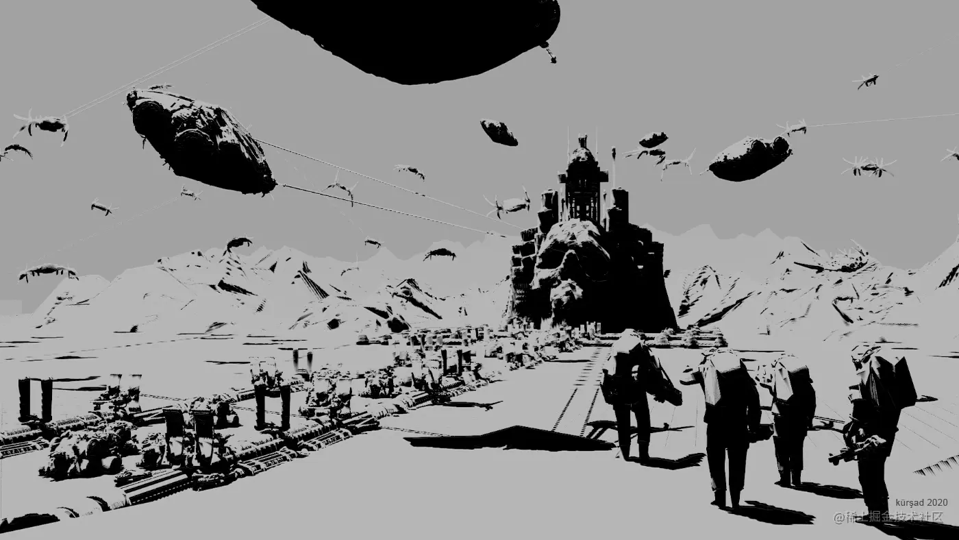 场景着色渲染合成后效果-Renderbus云渲染农场