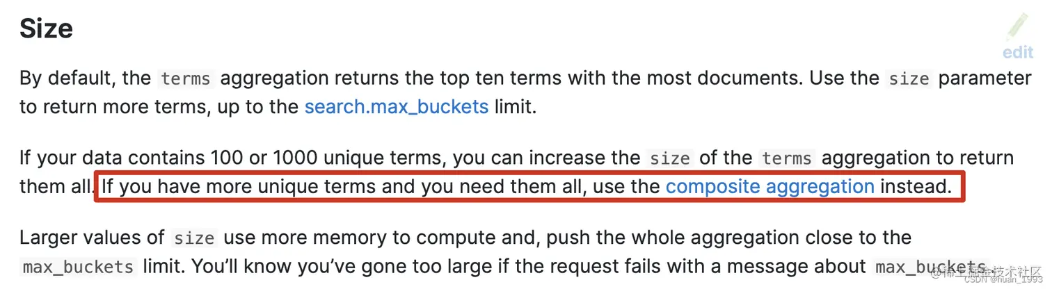 如果我们想返回所有的聚合Term结果