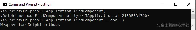 What is the FindComponent Property in DelphiVCL.Application? Properties and methods.