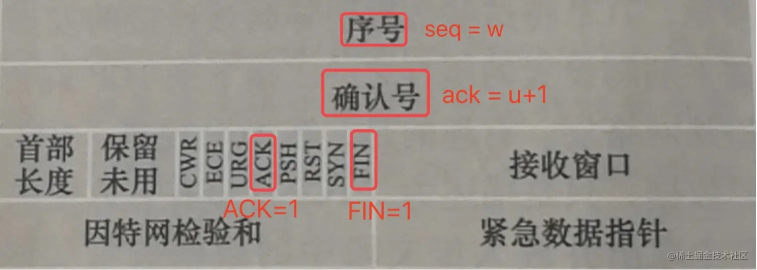 第三次挥手：FIN报文