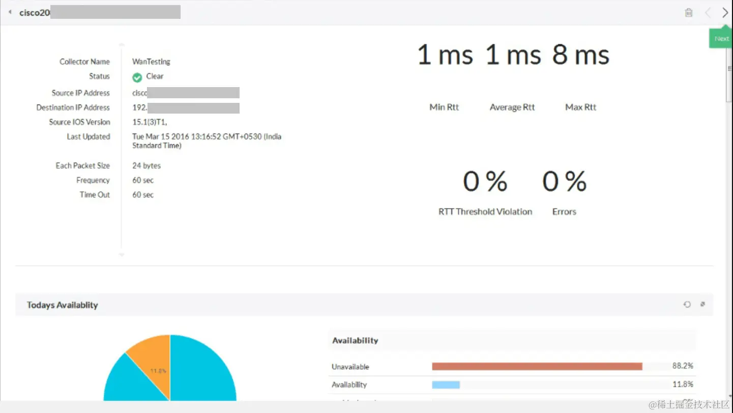 网络性能管理软件 - ManageEngine OpManager