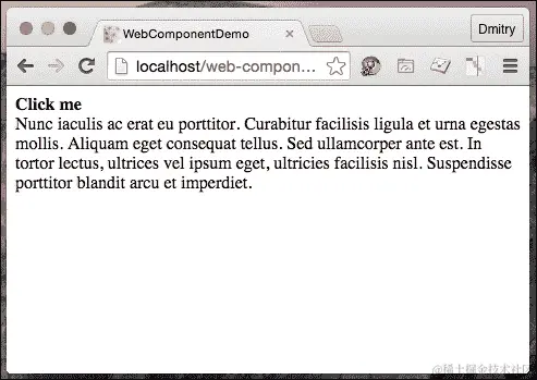 创建第一个 web 组件