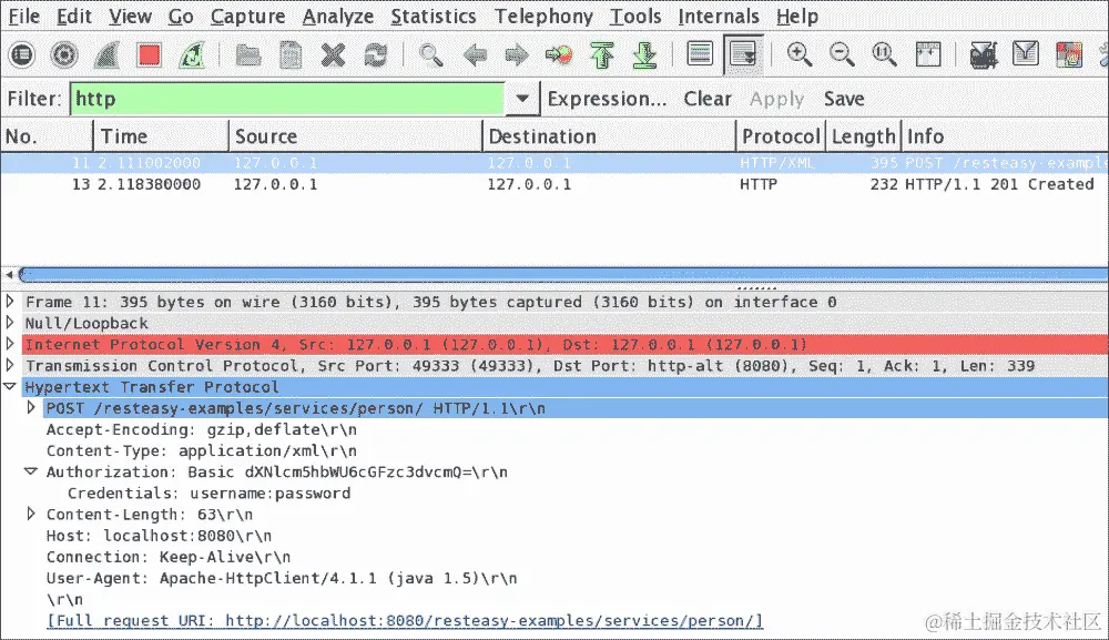通过提供用户凭据进行基本认证