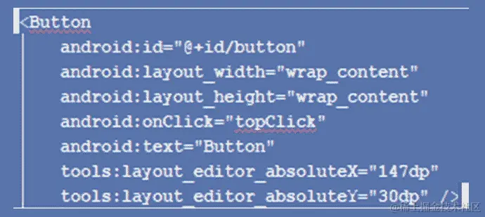 图 2.16 - 选择所有按钮代码