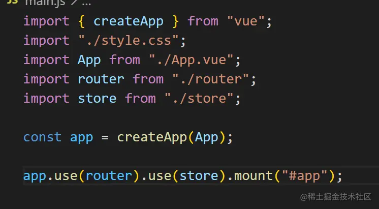 main.js引入store并使用示例