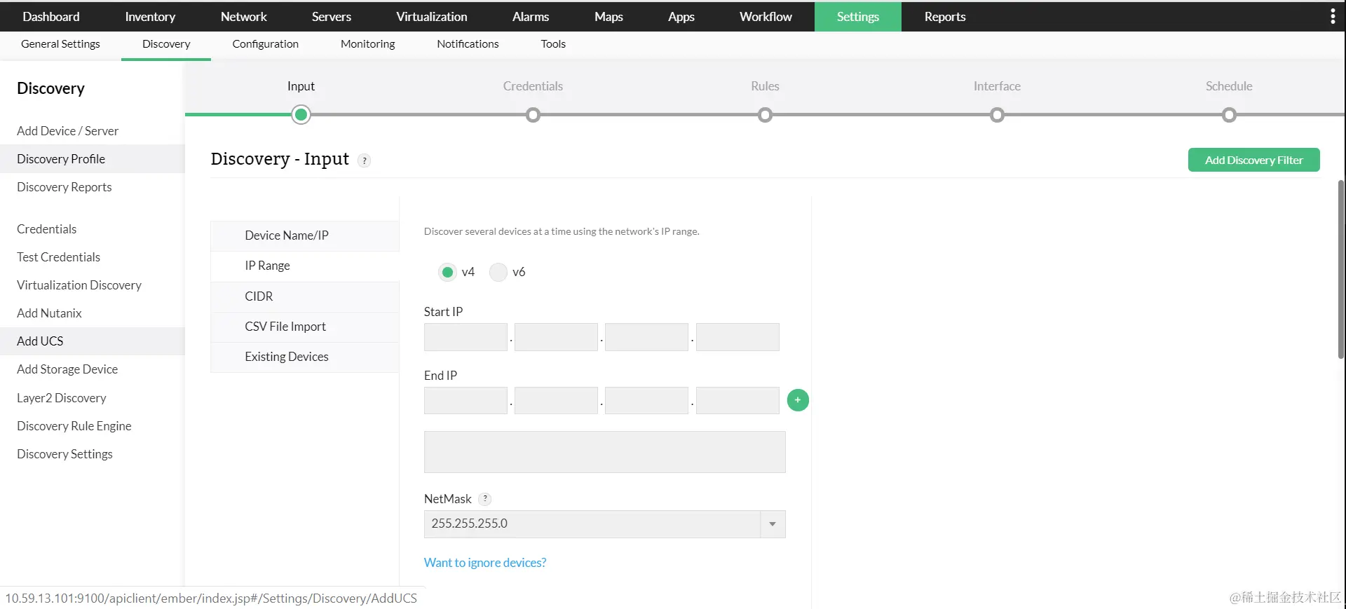 网络评估 - ManageEngine OpManager