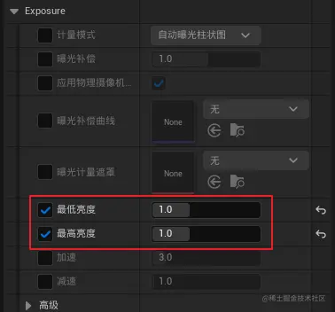 UE5亮度设置
