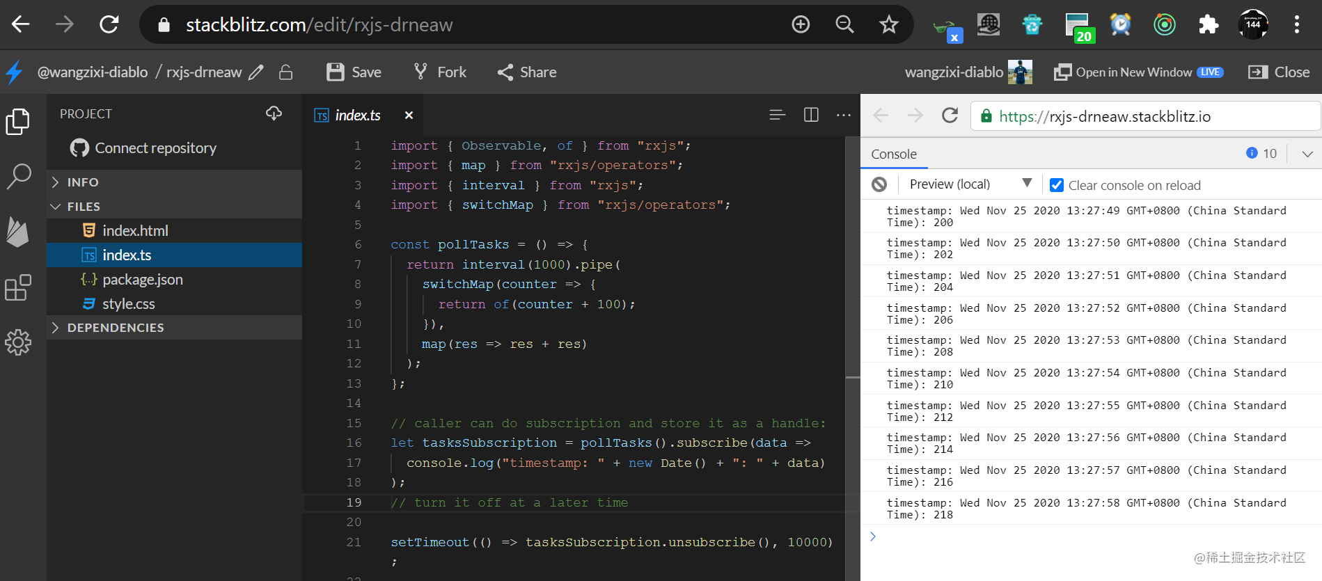 An example of RXJS: What is RXJS OperatorFunction? - Moment For Technology