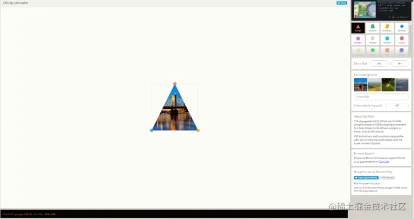 寥寥无几的clip-path制作器之一：