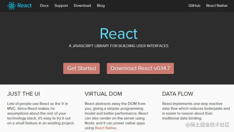 react