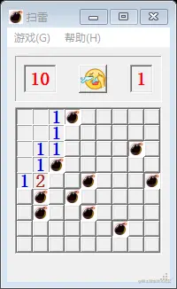 某一时刻游戏失败的游戏界面