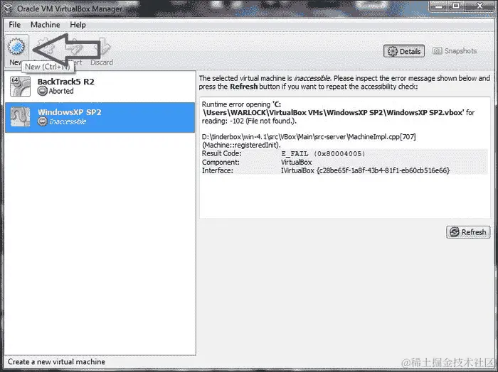 在 Oracle VM VirtualBox 上安装 WindowsXP