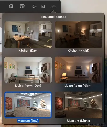 visionOS模拟场景