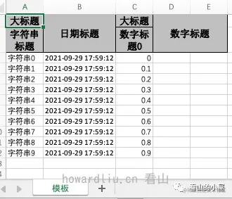 自定义表头-合并