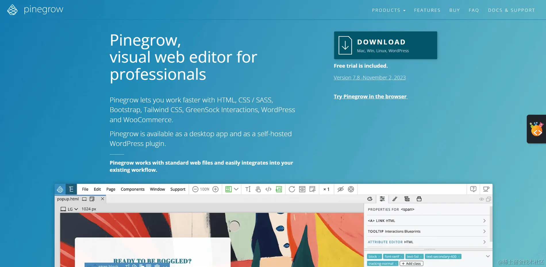 html网页制作软件Pinegrow