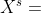 X^{s}
