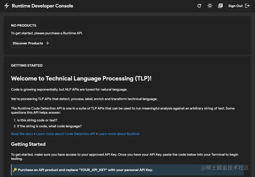 Runtime Developer Console