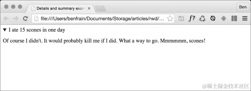 <details>和<summary>元素