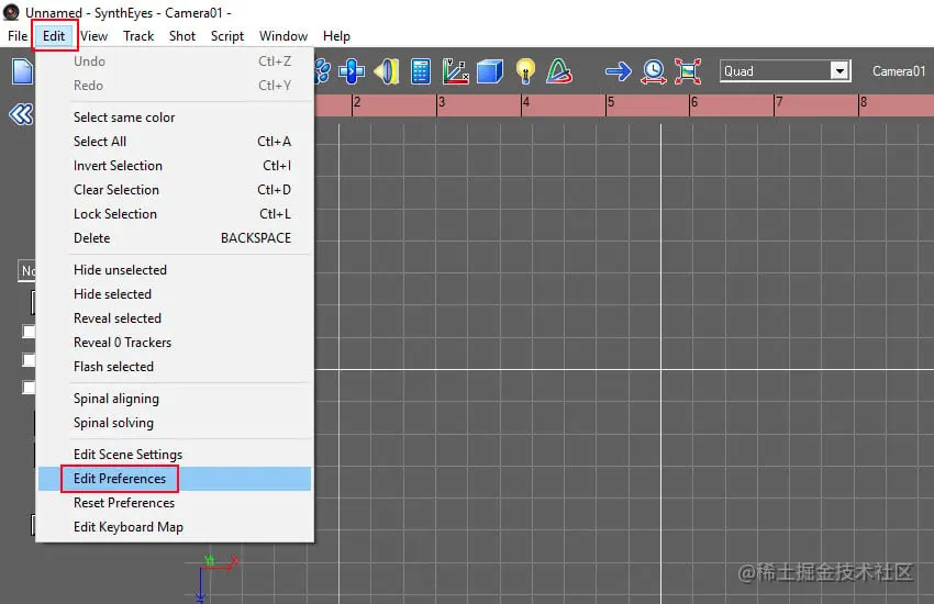 Go to Edit  Edit Preferences