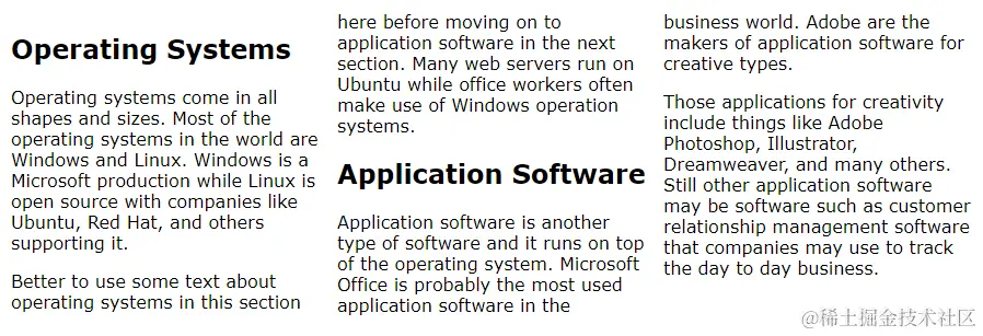 css column count example