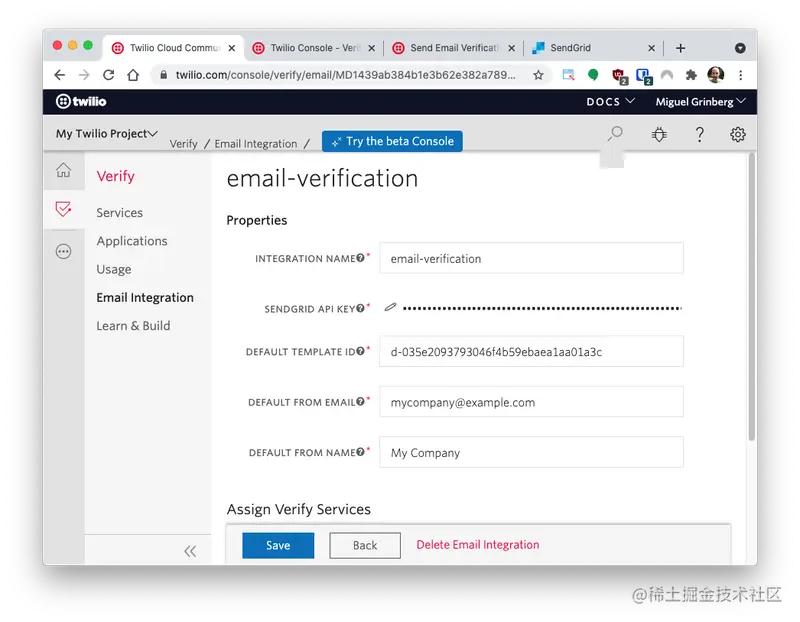 Email Integration - details