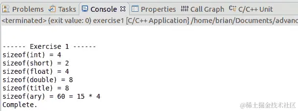 图 2A.8：exercise1 的输出