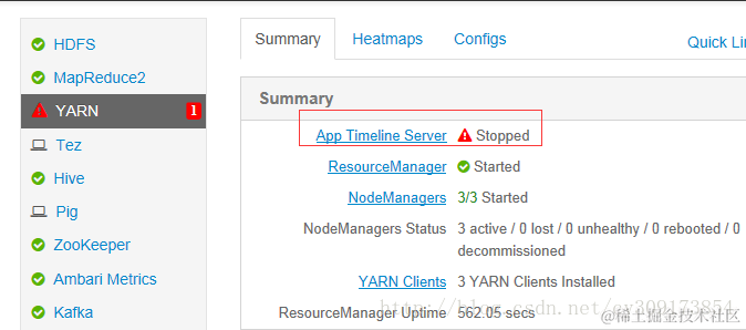 App TimeLine Server Stoped