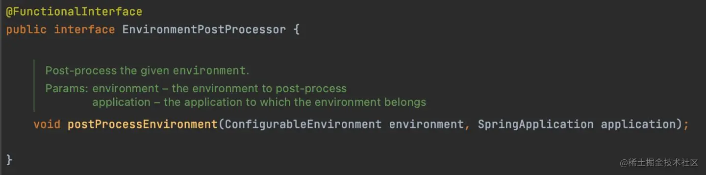 EnvironmentPostProcessor