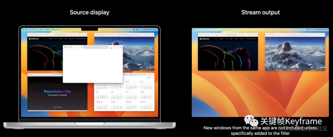 屏幕录制的窗口过滤