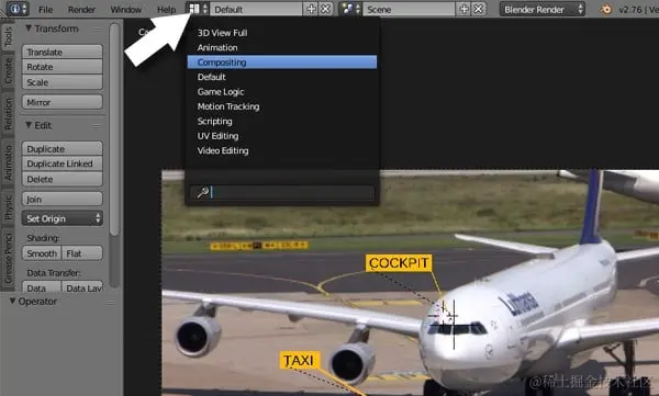 切换到合成布局