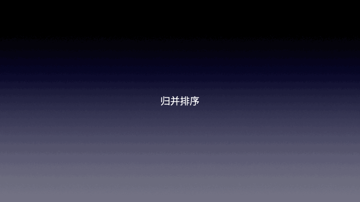 归并排序(分治排序)gif