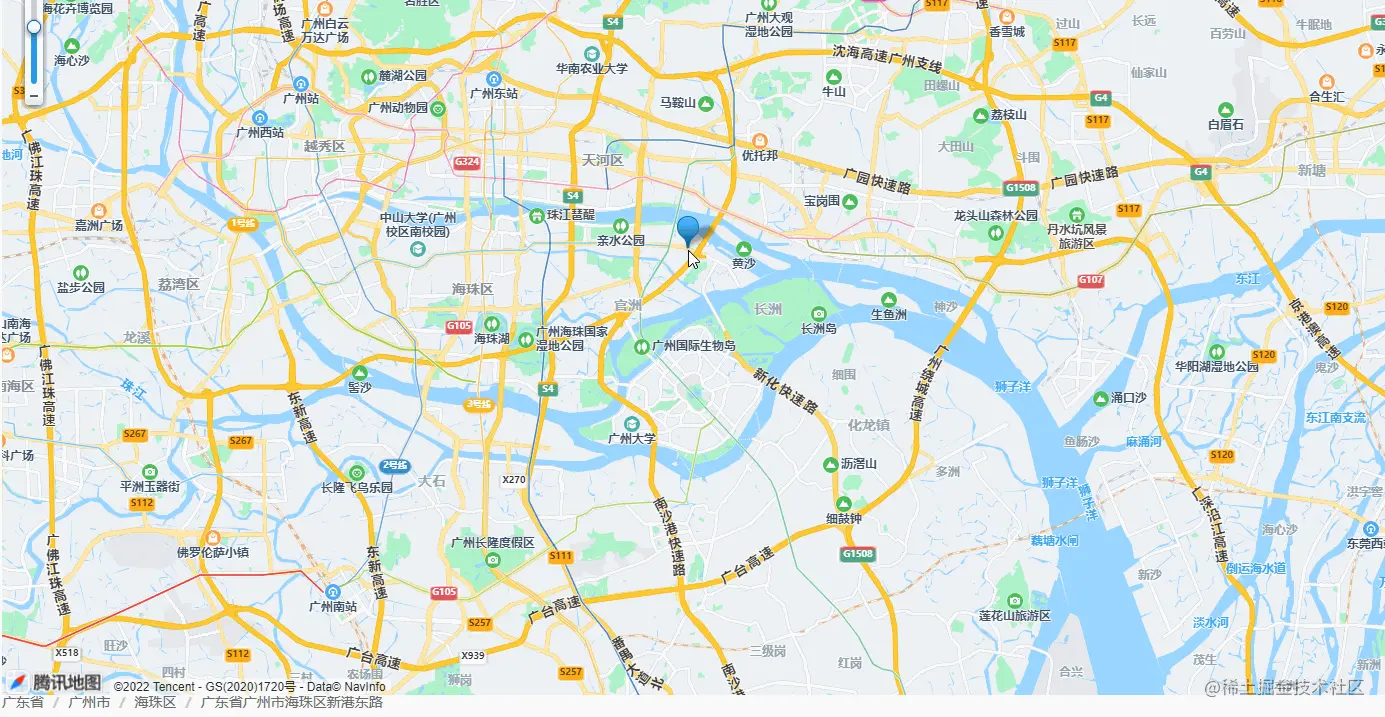 点击地图实现标记并获取位置信息