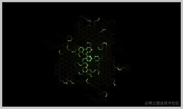 Neon Hexagon Patterns