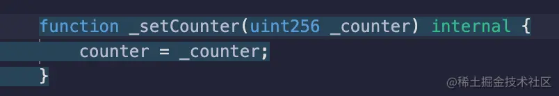 Highlighted internal functions