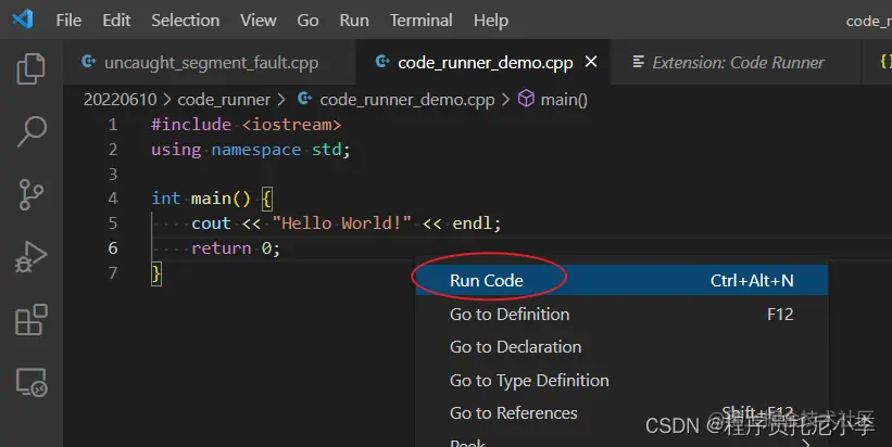 Run Code