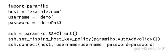 使用 paramiko 建立 SSH 连接