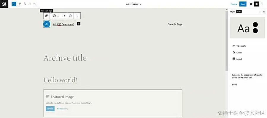 WordPress Global Styles in the Full Site Editor