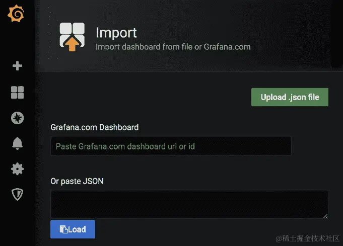 图 9.12 – Grafana 仪表板导入