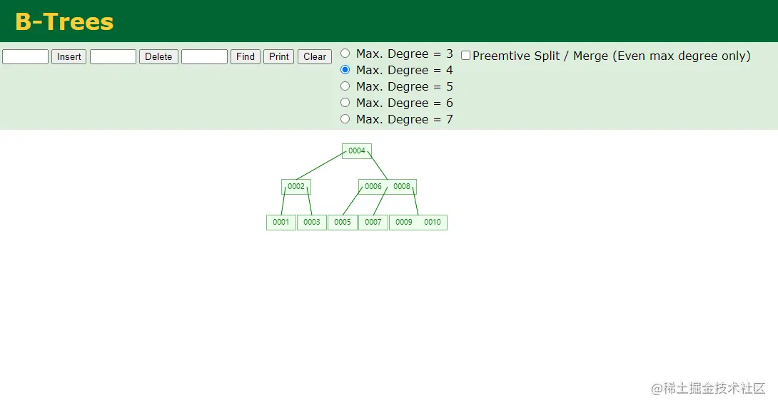 插入了十条数据