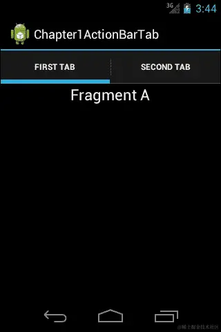 使用操作栏进行导航