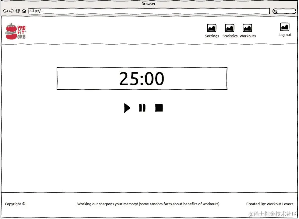 显示番茄钟的主页面